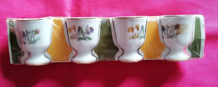 4 coquetiers neufs arcopal fleurs d'été