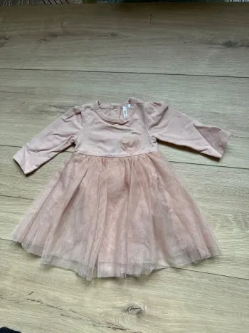 Robe body manche longue rose avec tulle Taille 1 mois