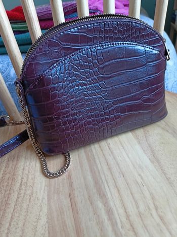 Sac bandoulière croco