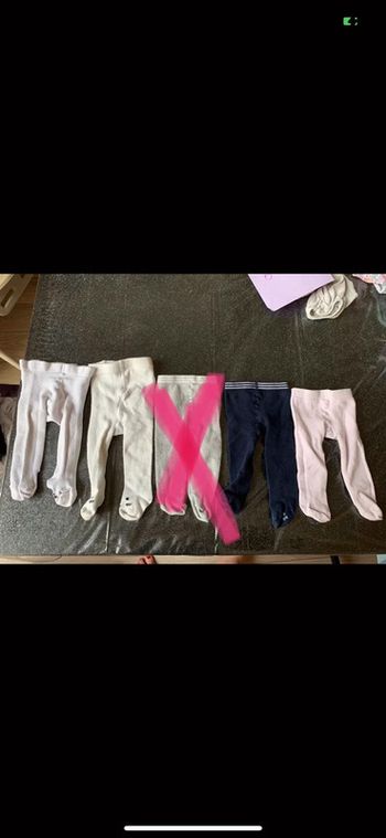 Lot de collants bébé fille