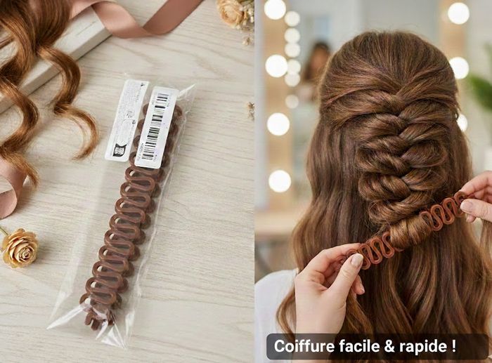 Magnifique Coiffure en 2 Min Chrono ! Outil Tresseur Magique Facile & Rapide