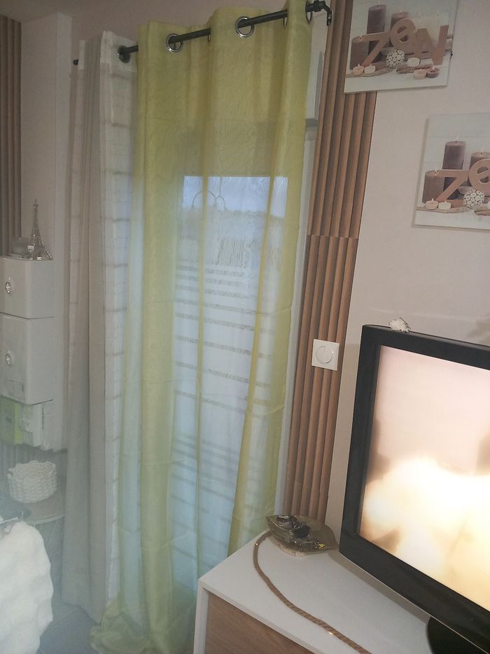 Paires voilages jaune/blanc - photo numéro 5