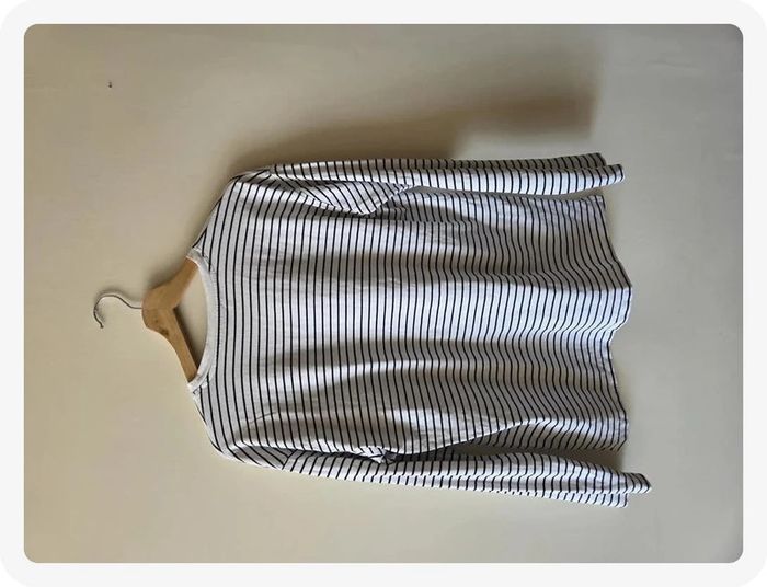 t-shirt manches longues Mng blanc taille S - photo numéro 4