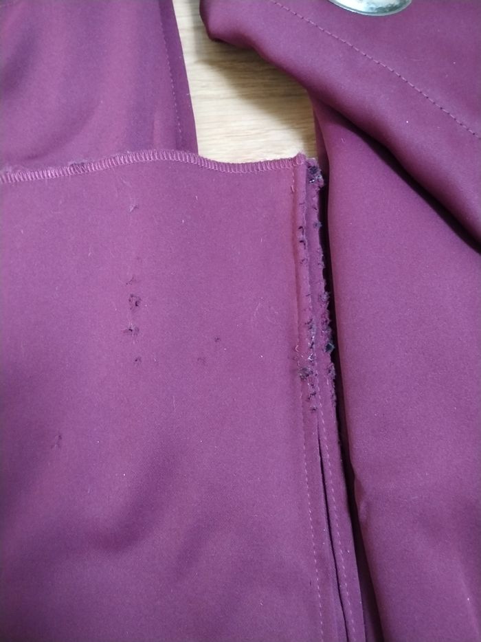 Paire de rideaux violet à oeillets - photo numéro 3