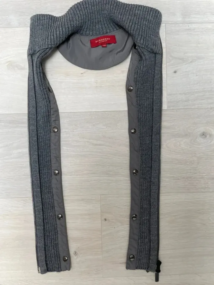Burberry Jacket Grey - Womens Size 40 / M - Made in Spain 🇪🇸 - photo numéro 16