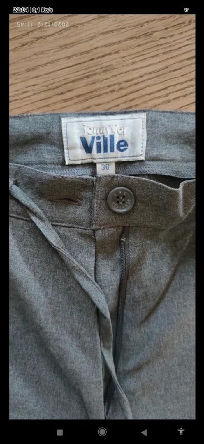 Blazer épaulettes, simple 3 boutons gris chiné - photo numéro 12