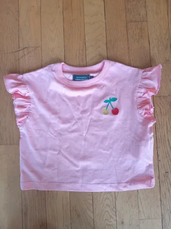 Tee shirt manches courtes filles Monoprix taille 3 ans