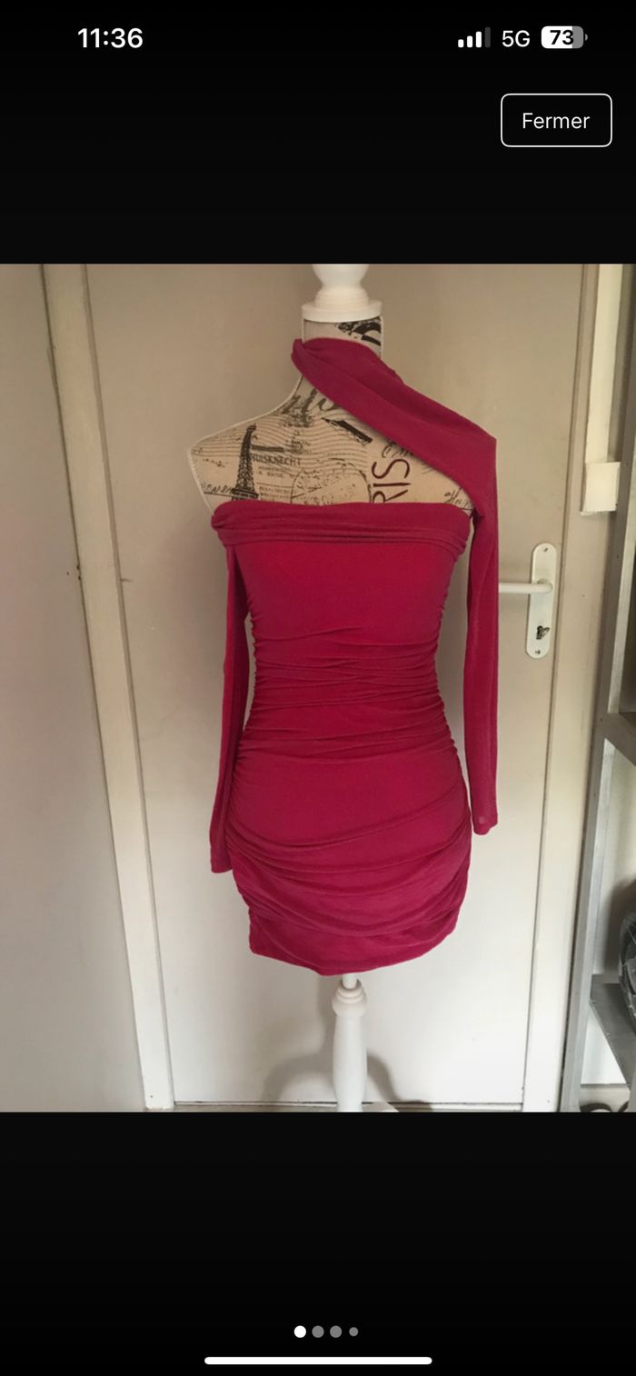 Robe paillette rose