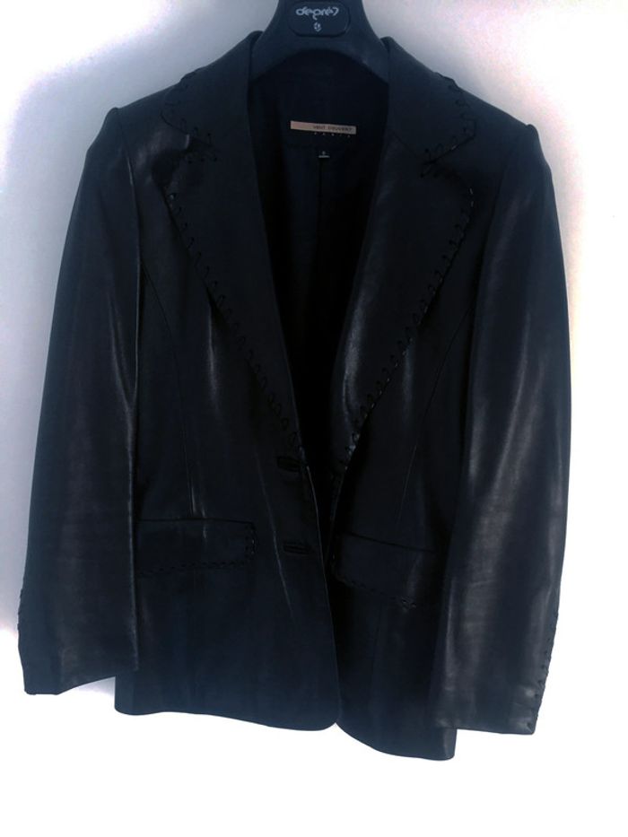 Veste femme en cuir d'agneau taille 2 (38/40)