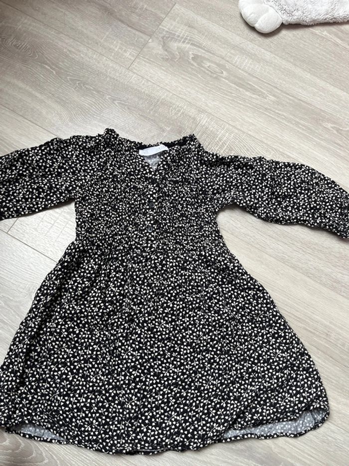 Robe fille légère noire 6 ans
