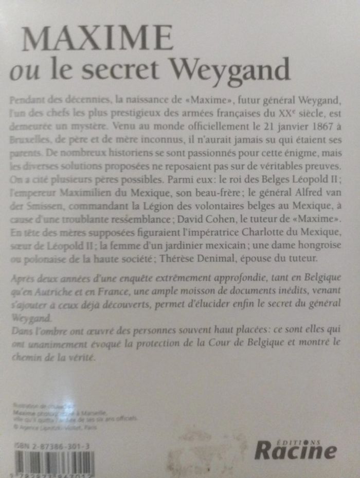 Dominique Paoli - Maxime ou le secret de Weygand - photo numéro 3
