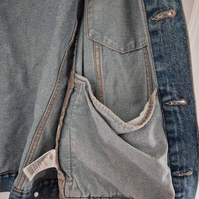 Veste en jean en excellent état bleu délavé - H&M Logg- Taille M : 38 - 40 - photo numéro 5