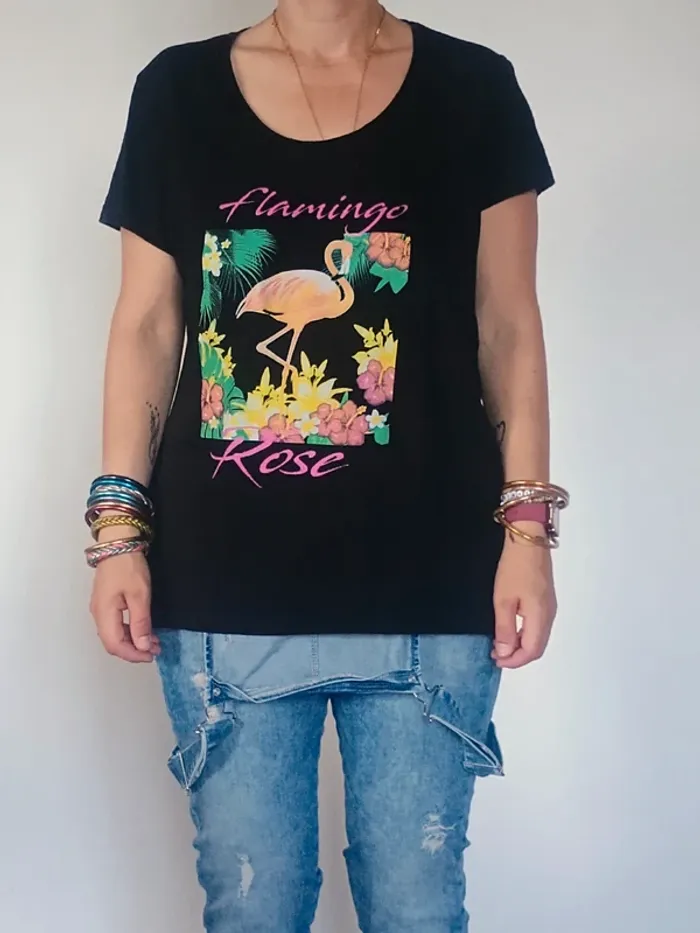 T-shirt flamand rose 46/48