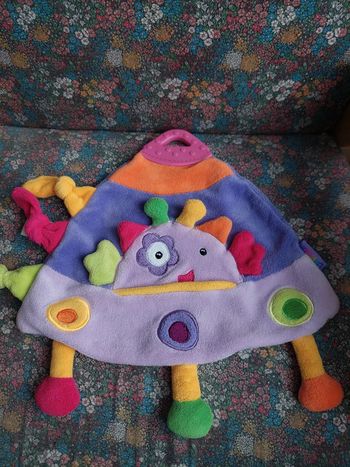 Doudou fusée multicolore Babysun