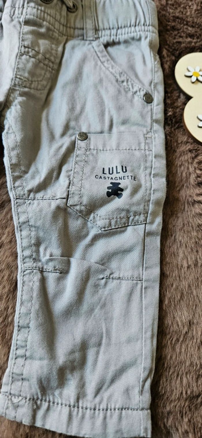 pantalon élastique 3 mois lulu castagnette garçon - photo numéro 3