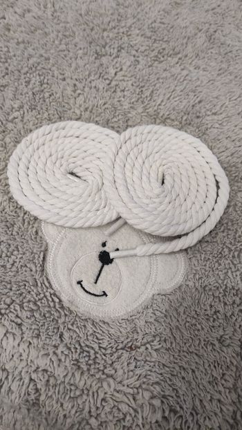 🤍🪢 Lacets corde blancs – 120 cm (look clean & minimal)