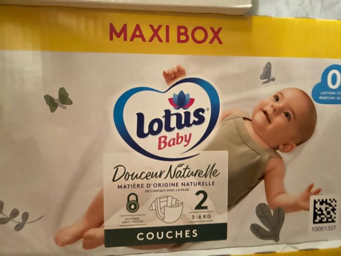1 carton de couche lotus t 2