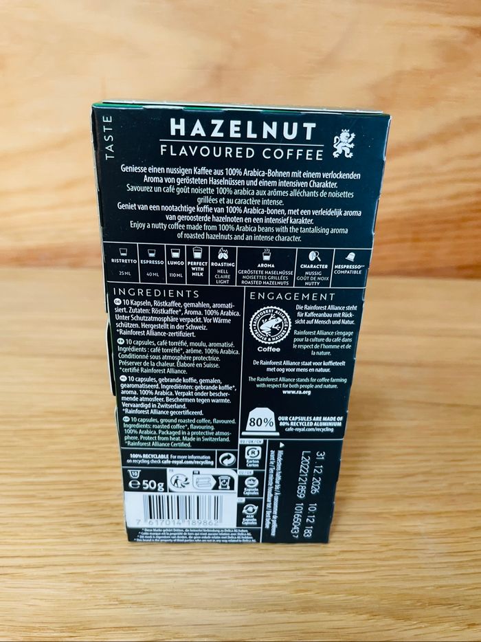 Café royal saveur noisette compatible Nespresso 10 boîtes de 10 capsules - photo numéro 3