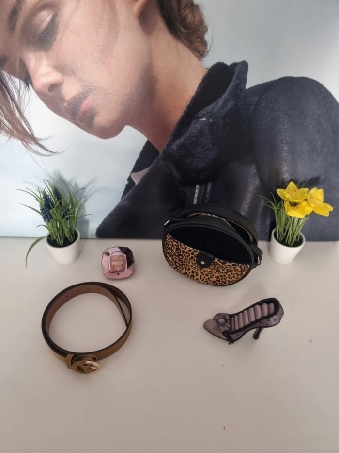 Sac à bandoulière imprimé léopard - photo numéro 2