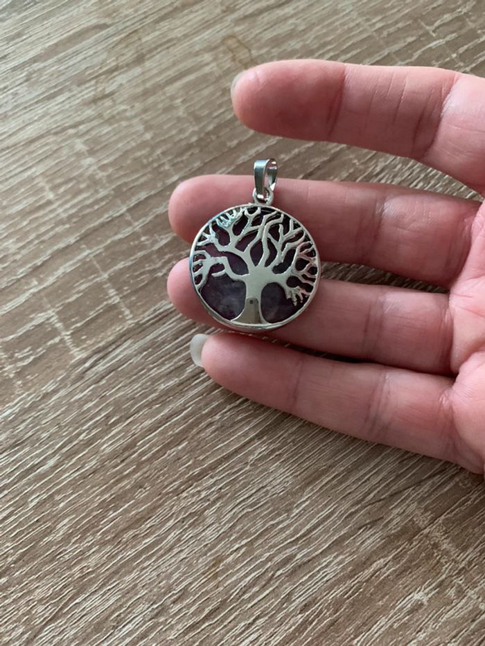 Pendentif améthyste arbre de vie - photo numéro 5