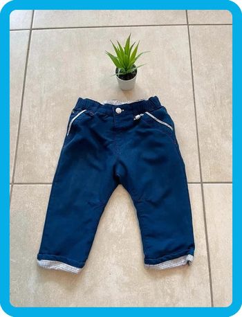 Beau pantalon taille ajustable 18 mois sergent major