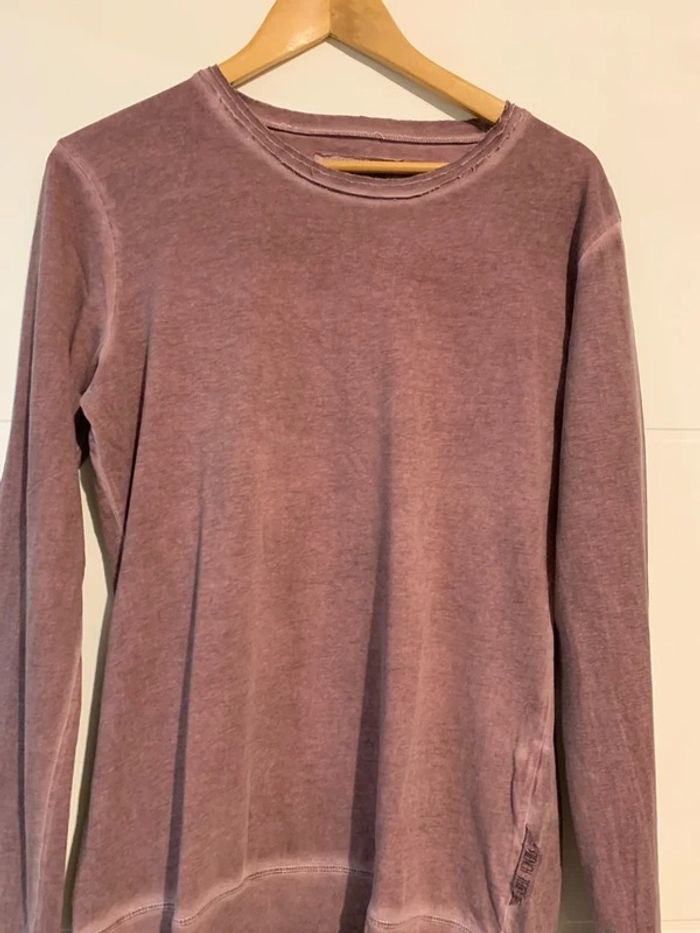 Sweat-shirt couleur bordeaux clair