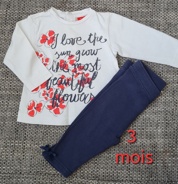 Ensemble bébé fille Tissaia 3-6 mois – Très bon état