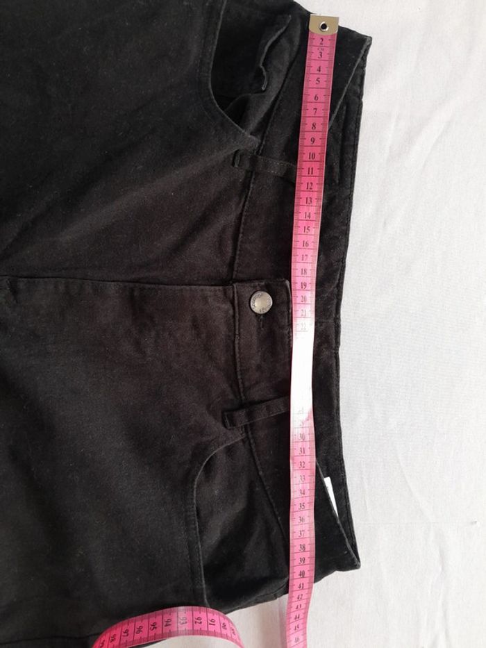Pantalon droit scottage effet cuir de veau en coton taille 44 - photo numéro 6
