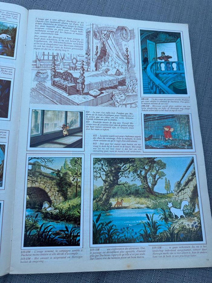 Album vignettes Panini grand format complet ancien Walt Disney Les Aristochats chats autocollants - photo numéro 10