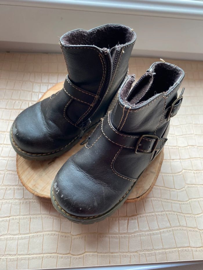 Bottines marron fermeture fille 22 In Extenso - photo numéro 3