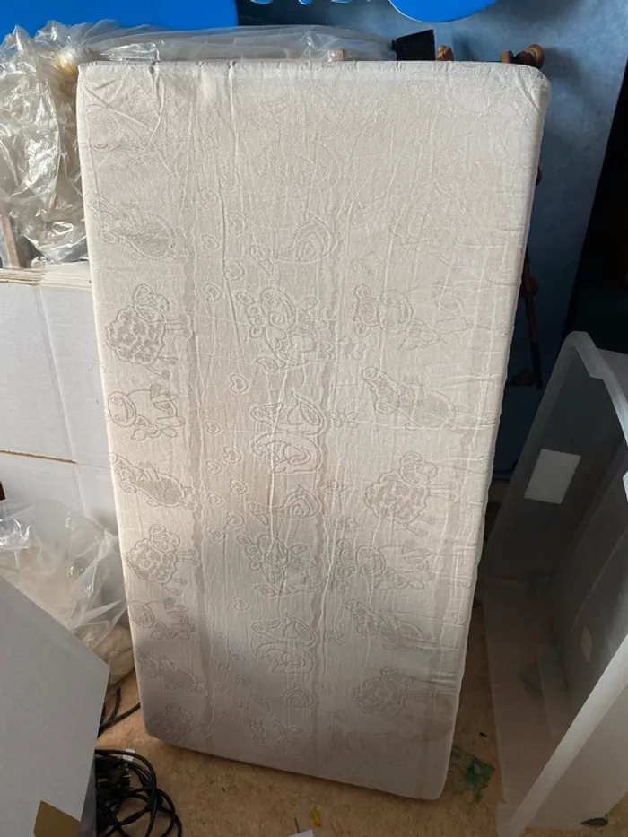 Matelas bébé lit 60x120cm anti acarien hypoallergenique - photo numéro 2