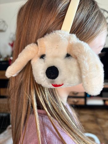 Caches oreilles chien enfants vintage