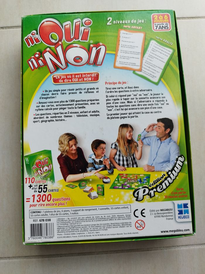 Jeu de société Ni oui Ni non à partir de 7 ans Edition prémium - photo numéro 3