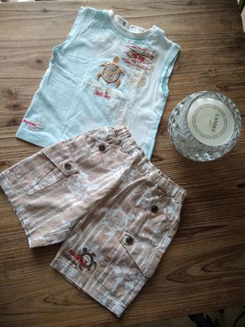 Ensemble short garçon 18 mois