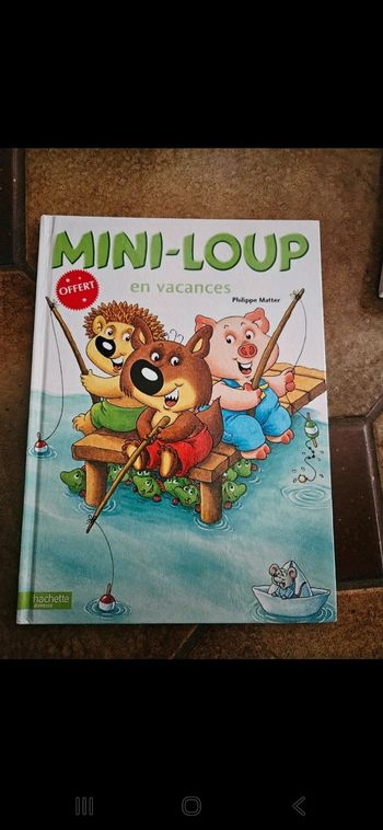 Livre enfant "mini loup en vacances"