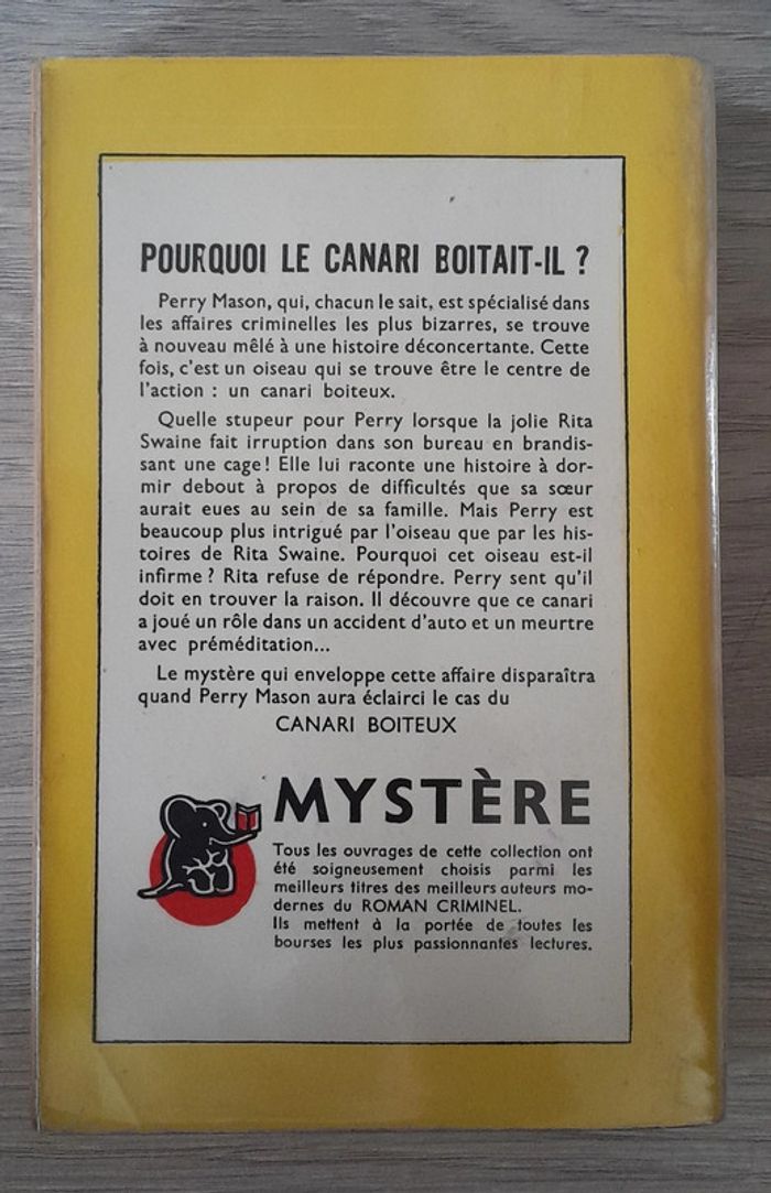 Le canari boiteux erle stanley gardner - photo numéro 2