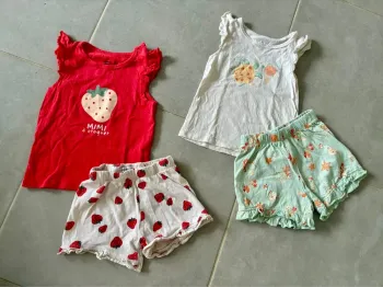 Lot de 2 pyjamas shorts gémo 24M