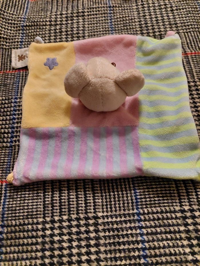 Design by CMP - doudou carré multicolore souris - photo numéro 5