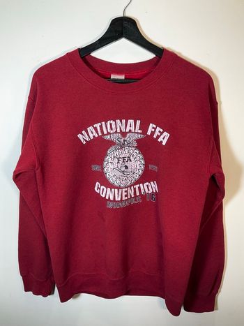 Sweat à col rond rouge pour homme Gildan FFA taille S 640