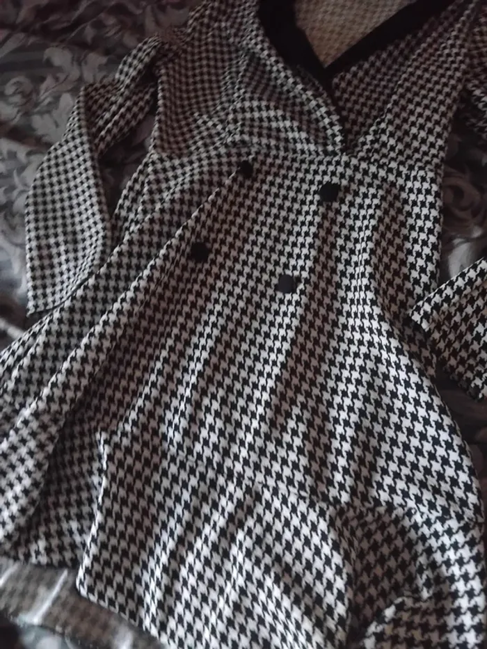 Robe à motif pieds de poule shein - photo numéro 2