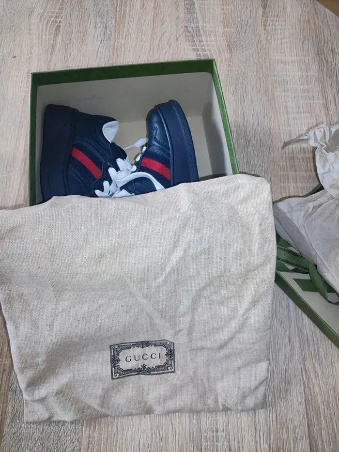 Authentique baskets gucci - photo numéro 8