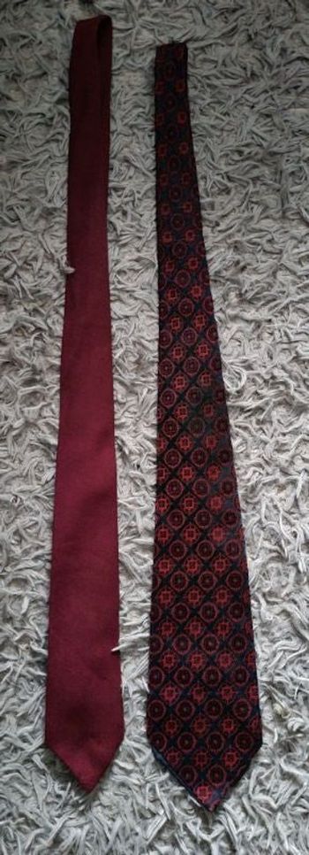 Lot 2 cravates bordeaux