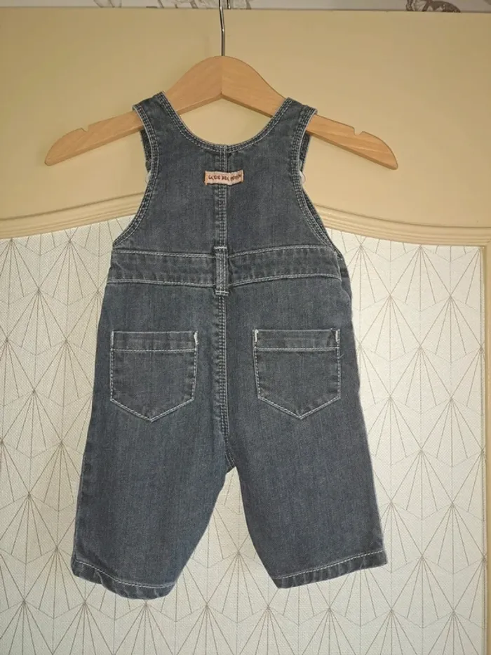Salopette jean bébé garçon 1 mois la compagnie des petits comme neuve - photo numéro 8