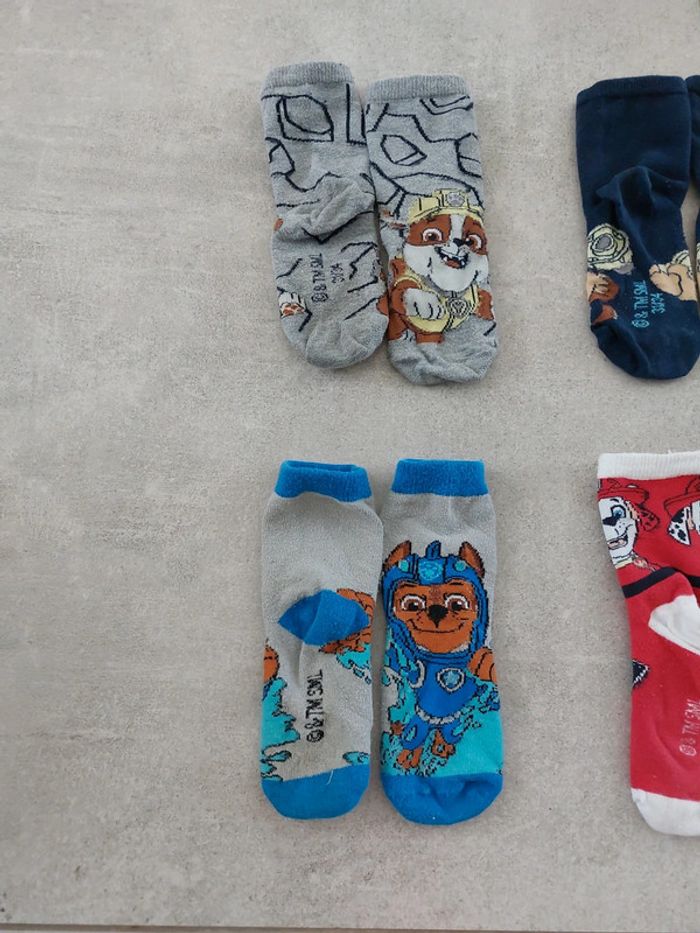 Lot de 4 paires de chaussettes Pattes patrouille - photo numéro 2