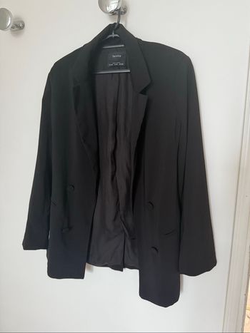 Blazer noir Bershka