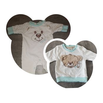 Lot vêtements pyjama et pull bébé garçon 3 mois