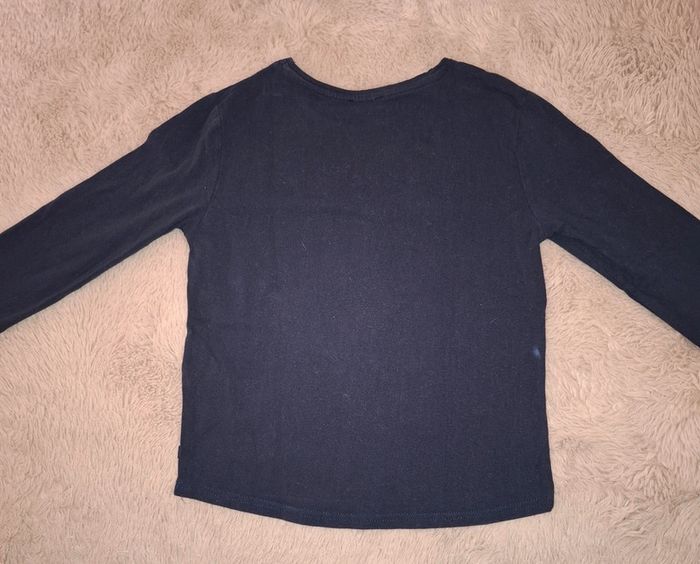 T shirt manche longue Bleu bonhomme de neige okaidi 8 ans - photo numéro 9