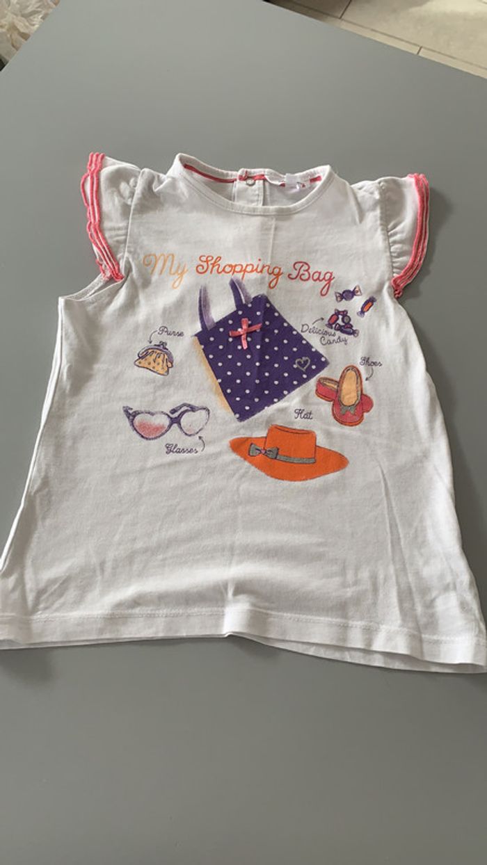 Tee-shirts girl shopping 5 ans Kidkanai