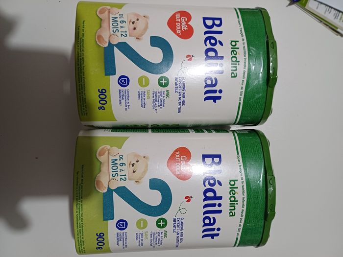 2 boîte de lait blidelait 2 ème âge a 20€