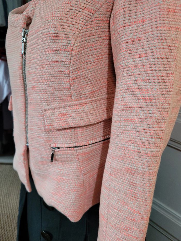 Blazer, orange beige, taille 38, Pablo - photo numéro 4